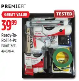 Canadian Tire Premier Paint Ready-To- Roll 14-Pc Paint Set offer