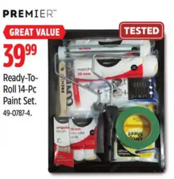 Canadian Tire Premier Paint Ready-To- Roll 14-Pc Paint Set offer