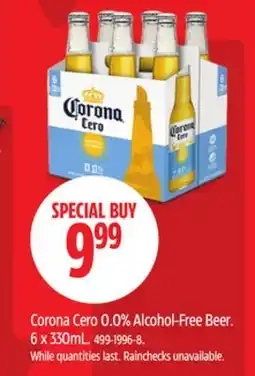 Canadian Tire Corona Cero 0.0% Alcohol-Free Beer offer