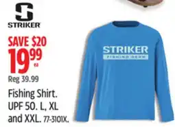 Canadian Tire Striker Fishing Shirt offer