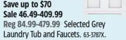 Canadian Tire Canvas Selected Grey Laundry Tub and Faucets offer