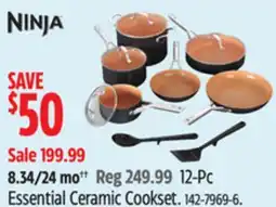 Canadian Tire Ninja 12-Pc Essential Ceramic Cookset offer