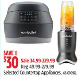Canadian Tire Selected Countertop Appliances offer