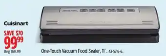 Canadian Tire Cuisinart One-Touch Vacuum Food Sealer offer