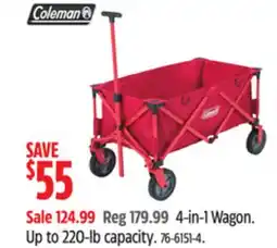 Canadian Tire 4-in-1 Wagon. Up to 220-lb capacity offer