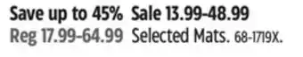 Canadian Tire For Living Selected Mats offer