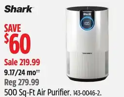 Canadian Tire SHARK 500 Sq-Ft Air Purifier offer