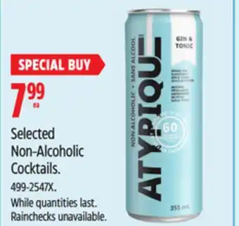 Canadian Tire Atypique Selected Non-Alcoholic Cocktails offer
