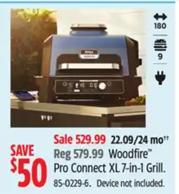 Canadian Tire Ninja Woodfire Pro Connect XL 7-in-1 Grill offer