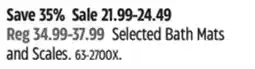 Canadian Tire Selected Bath Mats and Scales offer