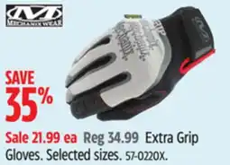 Canadian Tire Mechanix wear Extra Grip Gloves. Selected sizes offer