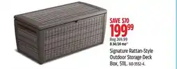 Canadian Tire Keter Signature Rattan-Style Outdoor Storage Deck Box offer