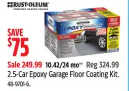 Canadian Tire Rust-Oleum 2.5-Car Epoxy Garage Floor Coating Kit offer
