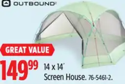 Canadian Tire Outbound 14 x 14´ Screen House offer
