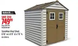 Canadian Tire Duramax StoreMax Vinyl Shed offer