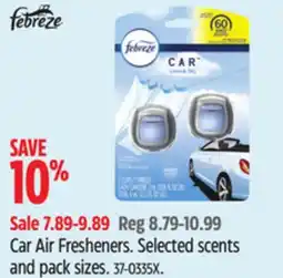 Canadian Tire Febreze Car Air Fresheners offer
