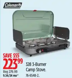 Canadian Tire Coleman 328 3-Burner Camp Stove offer
