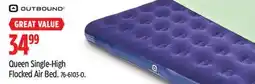 Canadian Tire Outbound Queen Single-High Flocked Air Bed offer