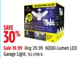 Canadian Tire Bright Living 6000-Lumen LED Garage Light offer