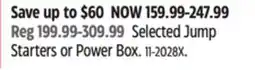 Canadian Tire Selected Jump Starters or Power Box offer