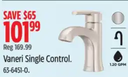Canadian Tire Pfister Vaneri Single Control offer