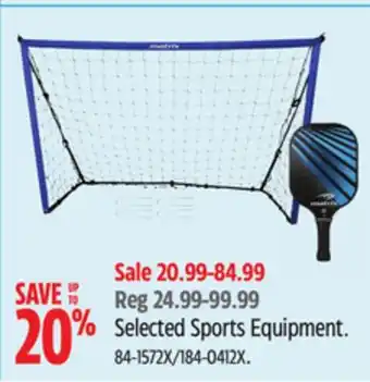 Canadian Tire Selected Sports Equipment offer