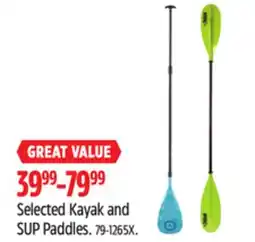 Canadian Tire Pelican Selected Kayak and SUP Paddles offer