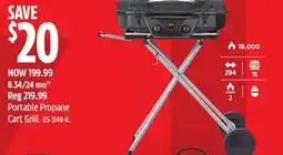 Canadian Tire Master Chef Portable Propane Cart Grill offer
