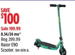 Canadian Tire Razor E90 Scooter offer