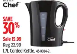 Canadian Tire Master Chef 1.7L Corded Kettle offer