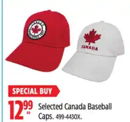 Canadian Tire Selected Canada Baseball Caps offer
