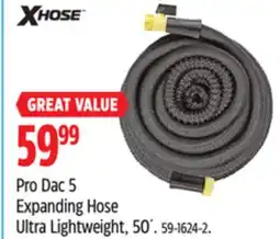 Canadian Tire Xhose Pro Dac 5 Expanding Hose Ultra Lightweight, 50´ offer
