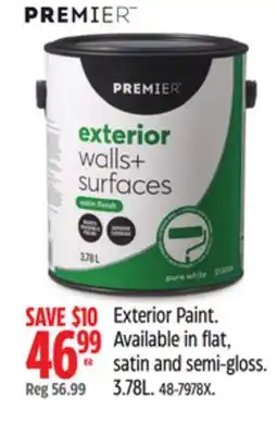 Canadian Tire Premier Exterior Paint offer