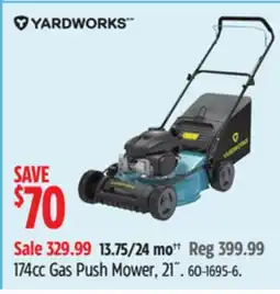 Canadian Tire Yardworks 174cc Gas Push Mower, 21˝ offer
