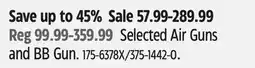 Canadian Tire Selected Air Guns and BB Gun offer