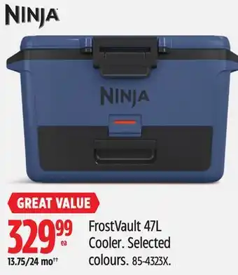 Canadian Tire Ninja FrostVault 47L Cooler offer