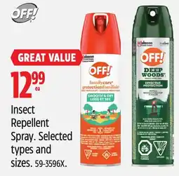 Canadian Tire OFF Insect Repellent Spray offer