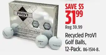 Canadian Tire Recycled ProV1 Golf Balls, 12-Pack offer