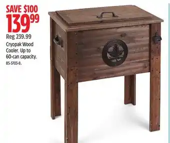 Canadian Tire Cryopak Wood Cooler offer