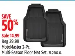 Canadian Tire MotoMaster 2-Pc Multi-Season Floor Mat Set offer