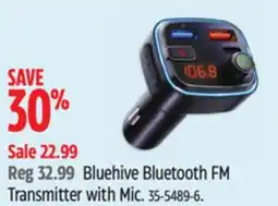 Canadian Tire Bluehive Bluetooth FM Transmitter with Mic offer