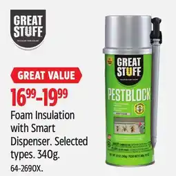 Canadian Tire Great Stuff Foam Insulation with Smart Dispenser offer