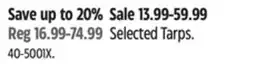 Canadian Tire Certified Selected Tarps. 40-5001X offer