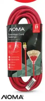 Canadian Tire NOMA 25´ Medium-Duty Outdoor Extension Cord. 14 gauge. 3 outlets offer