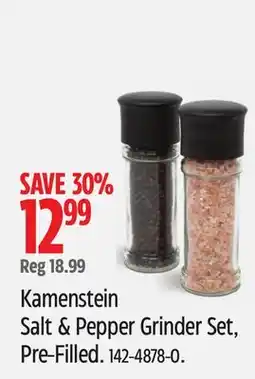 Canadian Tire Kamenstein Glass Salt & Pepper Grinder Mill Set offer