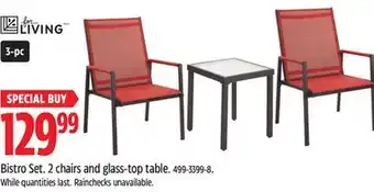 Canadian Tire For Living Bistro Set offer