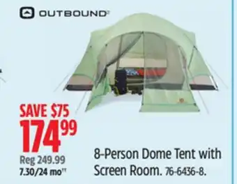 Canadian Tire 8-Person Dome Tent with Screen Room offer
