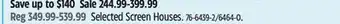 Canadian Tire Outbound Selected Screen Houses offer