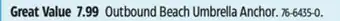 Canadian Tire Outbound Beach Umbrella Anchor offer