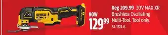 Canadian Tire Dewalt Brushless Oscillating Multi-Tool offer